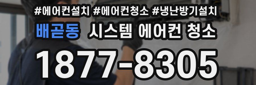 배곧동 시스템 에어컨 청소