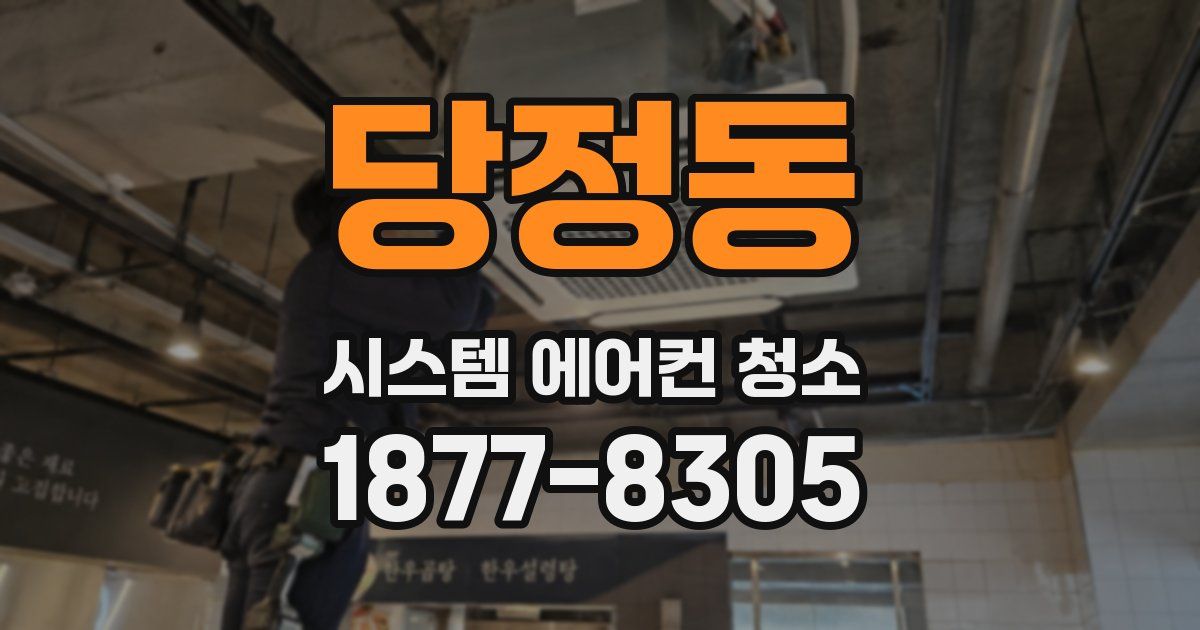 당정동 시스템 에어컨 청소