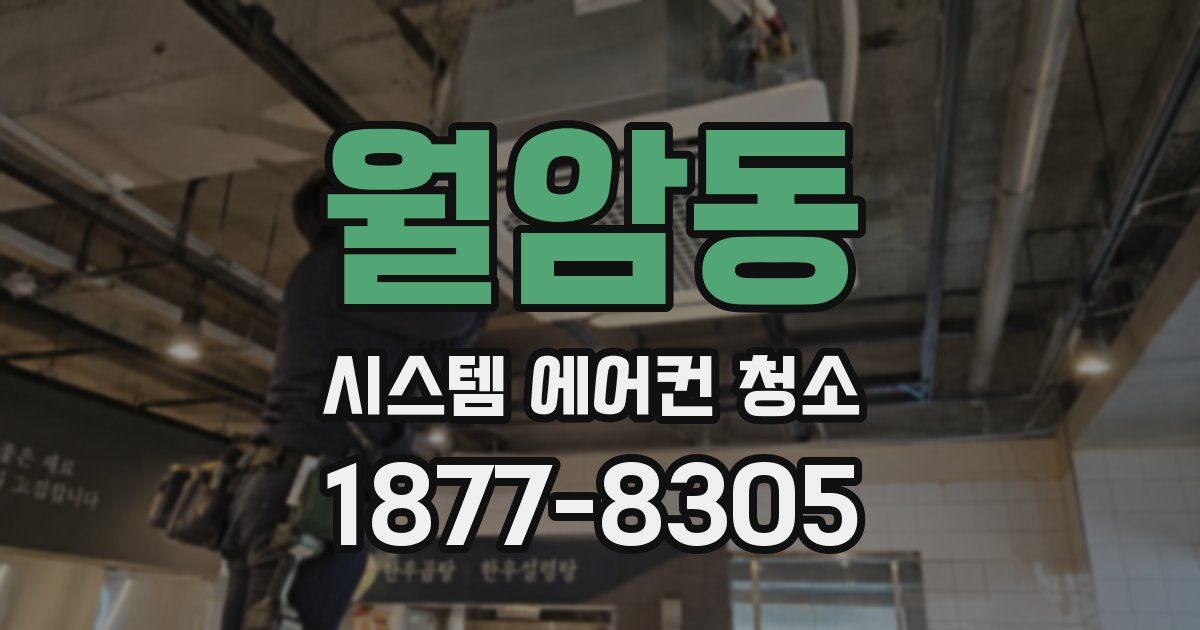월암동 시스템 에어컨 청소