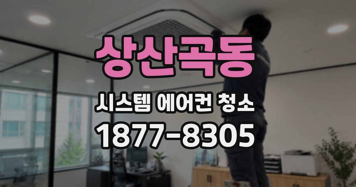 상산곡동 시스템 에어컨 청소