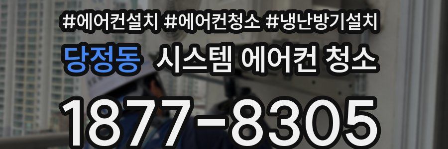 당정동 시스템 에어컨 청소
