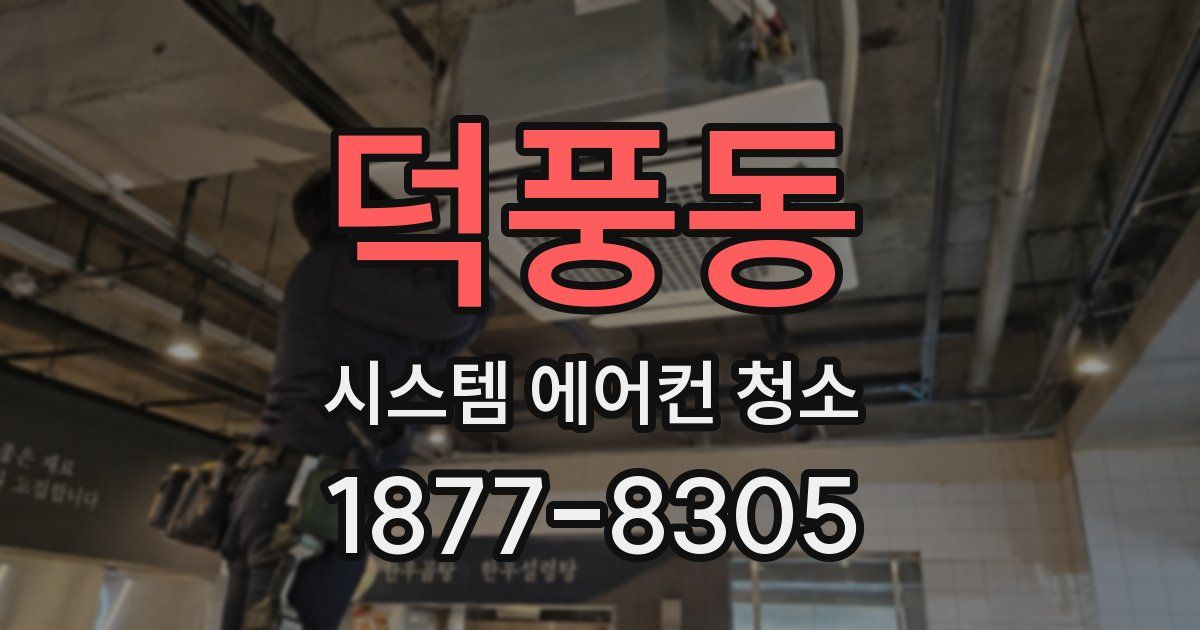 덕풍동 시스템 에어컨 청소