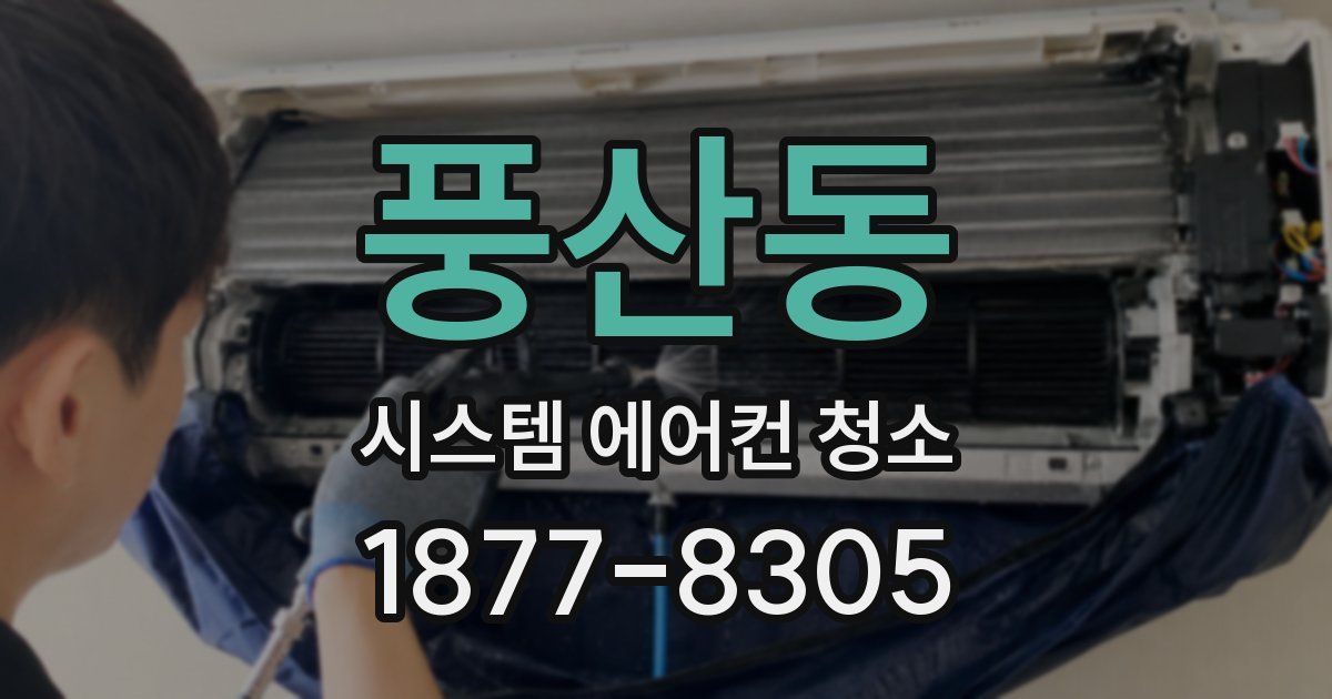 풍산동 시스템 에어컨 청소