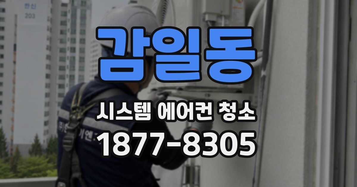 감일동 시스템 에어컨 청소