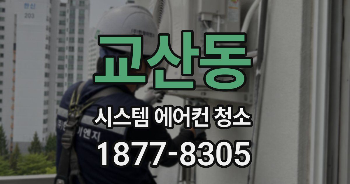 교산동 시스템 에어컨 청소