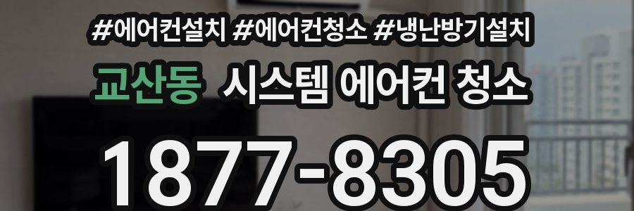 교산동 시스템 에어컨 청소