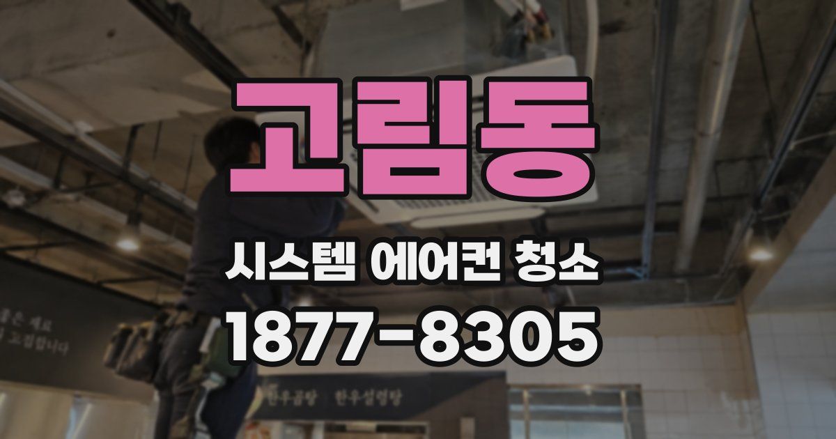고림동 시스템 에어컨 청소