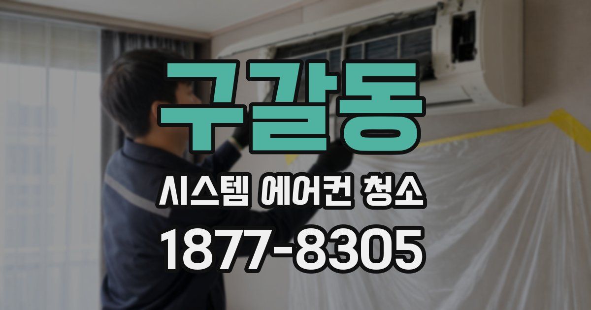 구갈동 시스템 에어컨 청소