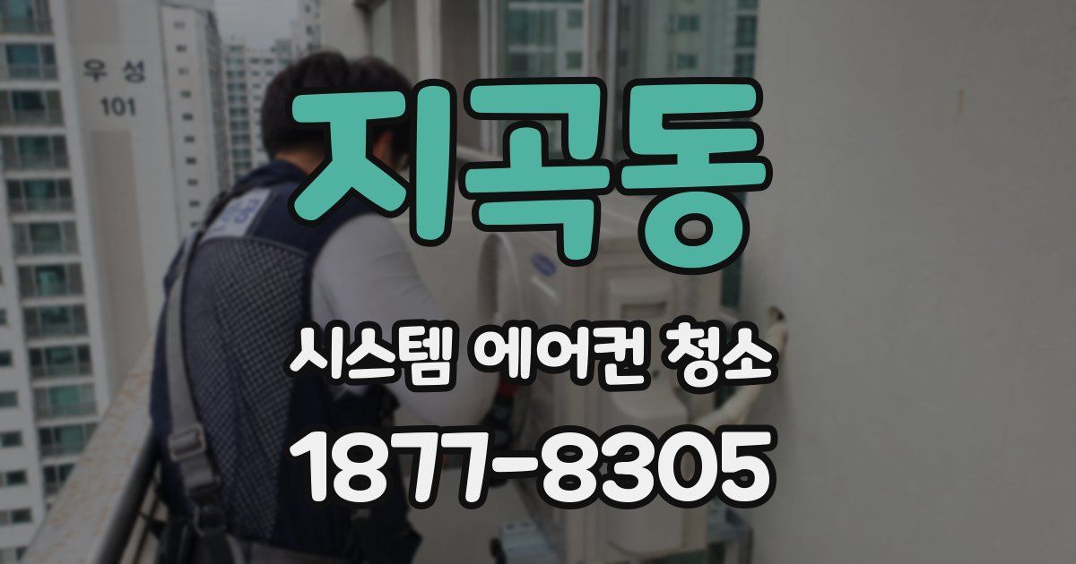 지곡동 시스템 에어컨 청소