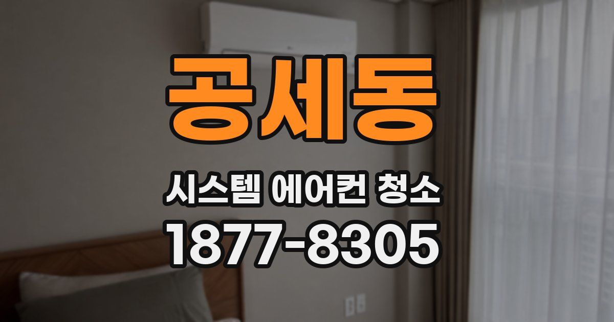 공세동 시스템 에어컨 청소