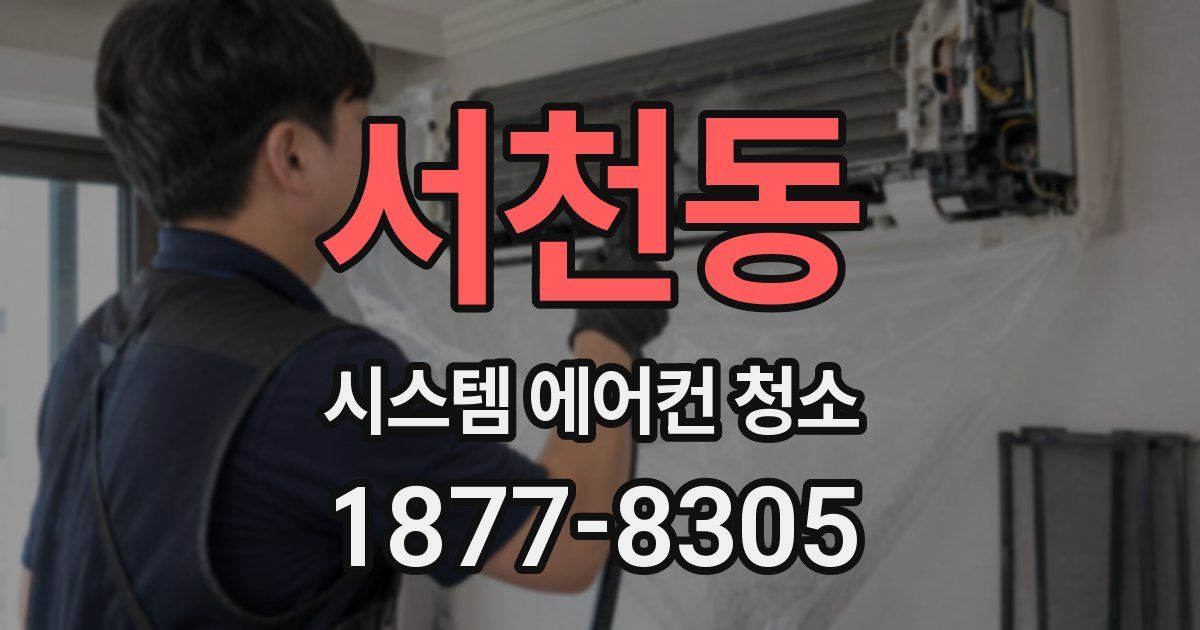 서천동 시스템 에어컨 청소