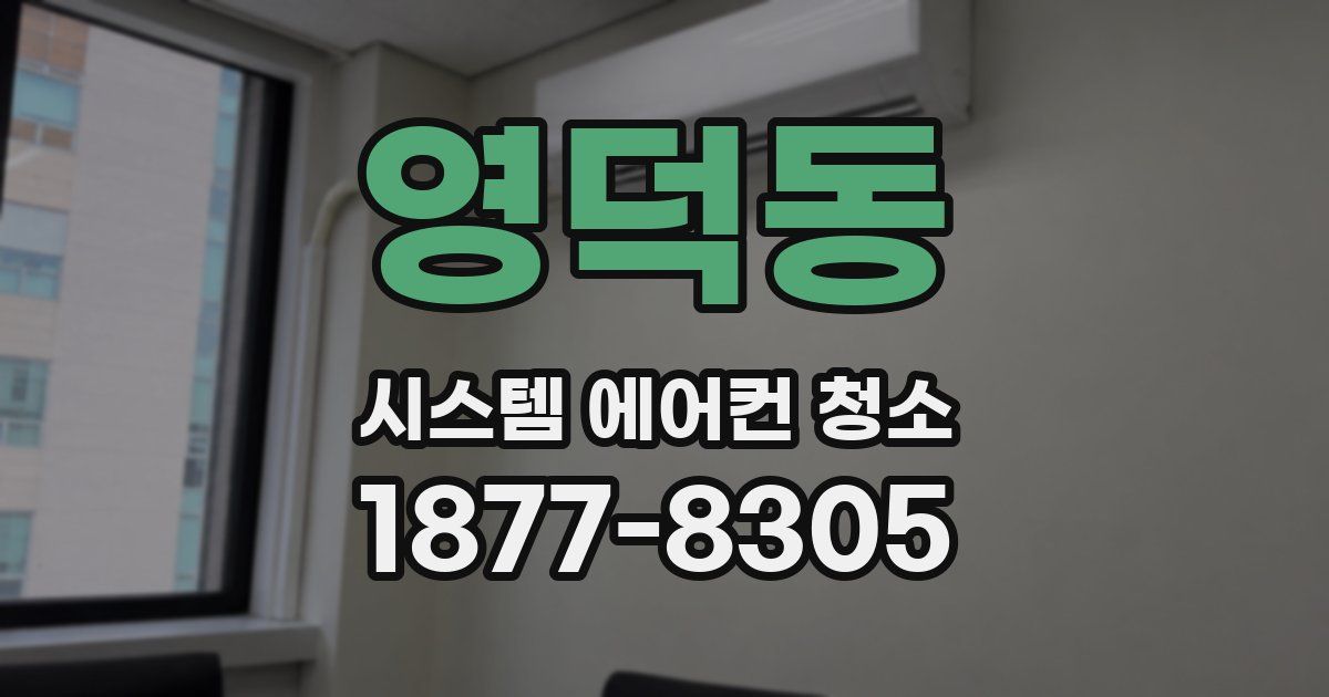 영덕동 시스템 에어컨 청소