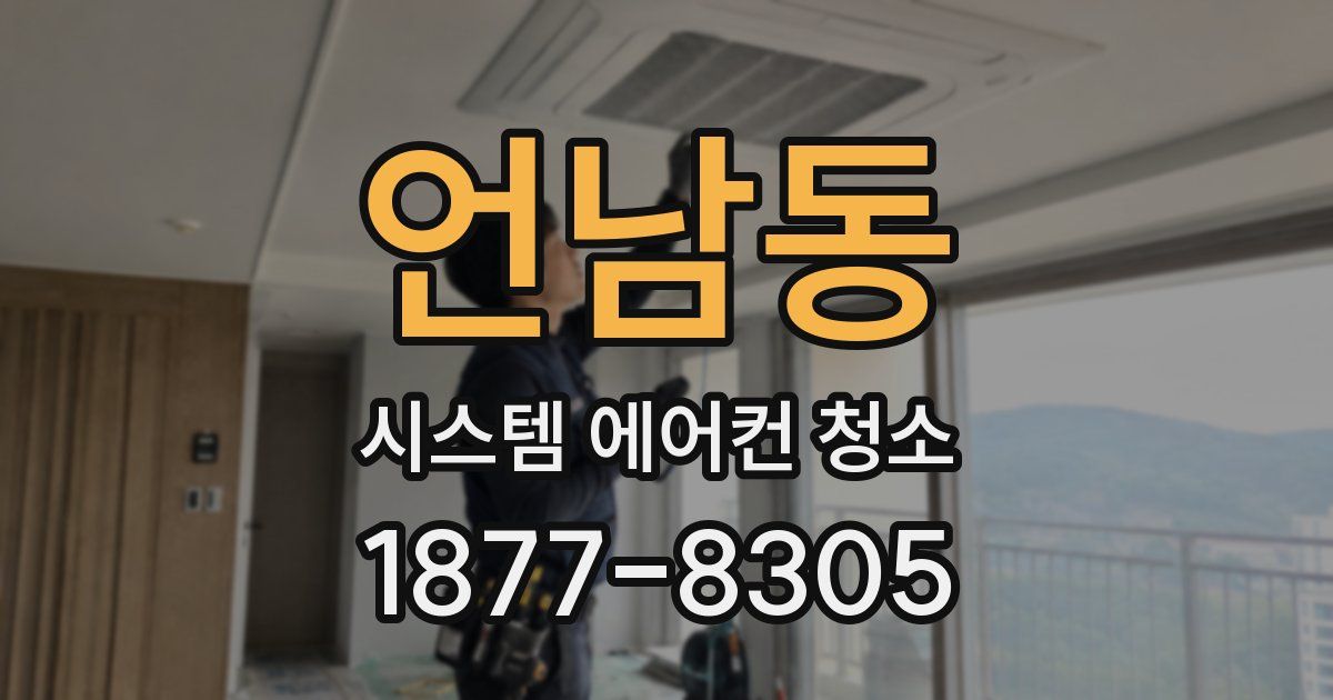 언남동 시스템 에어컨 청소