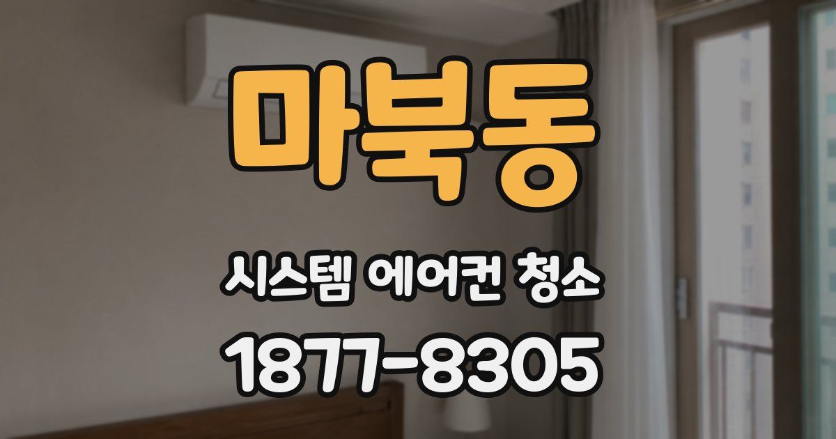 마북동 시스템 에어컨 청소