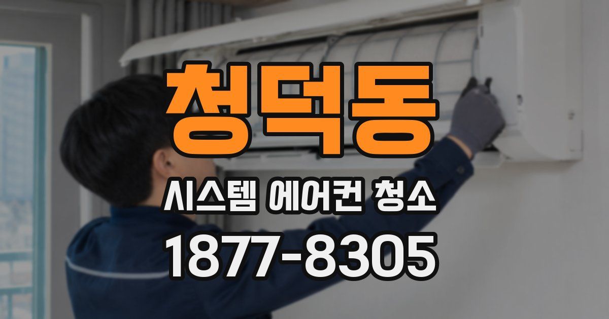 청덕동 시스템 에어컨 청소