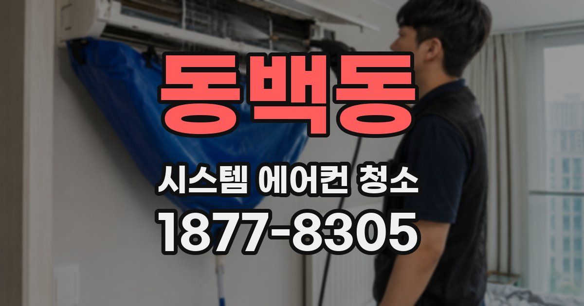 동백동 시스템 에어컨 청소
