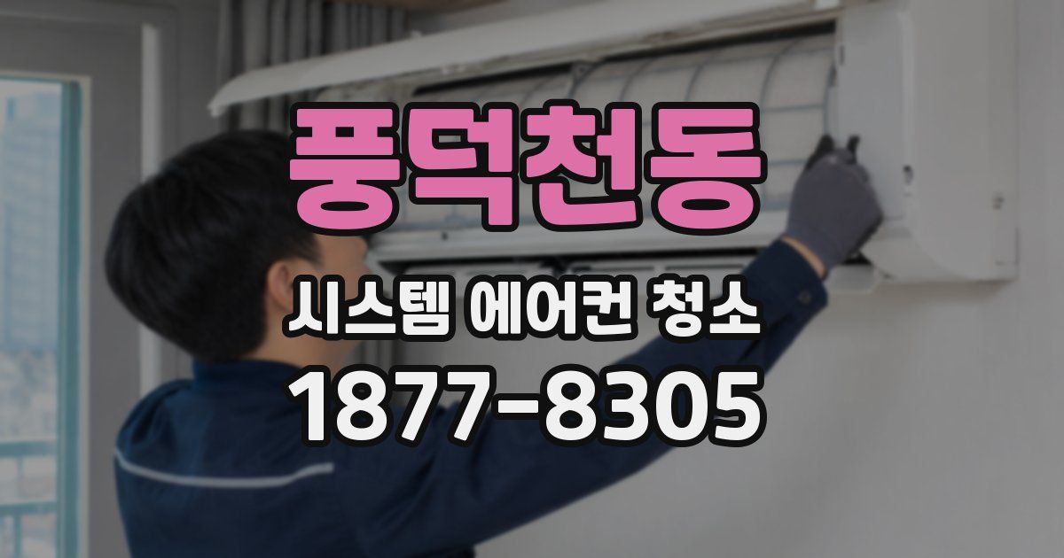 풍덕천동 시스템 에어컨 청소