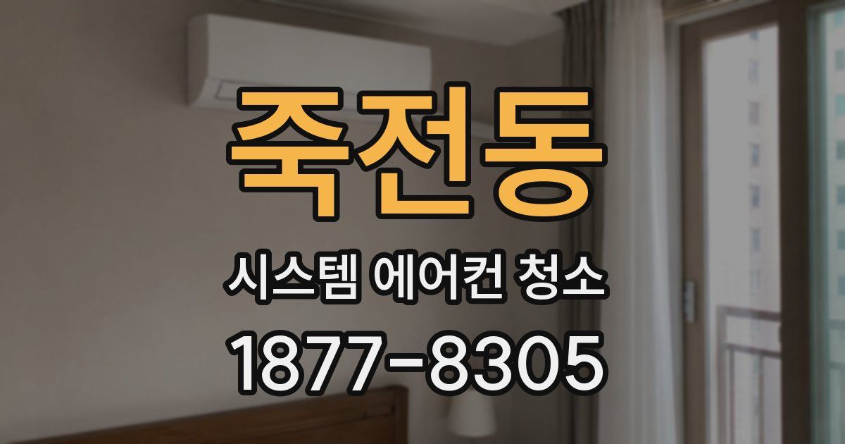 죽전동 시스템 에어컨 청소