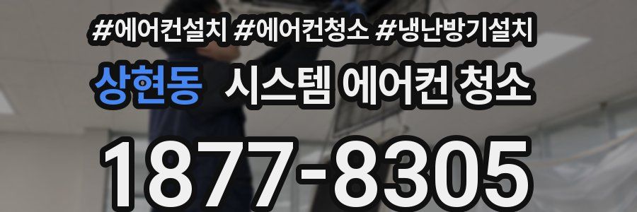 상현동 시스템 에어컨 청소