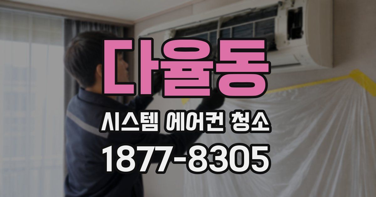 다율동 시스템 에어컨 청소