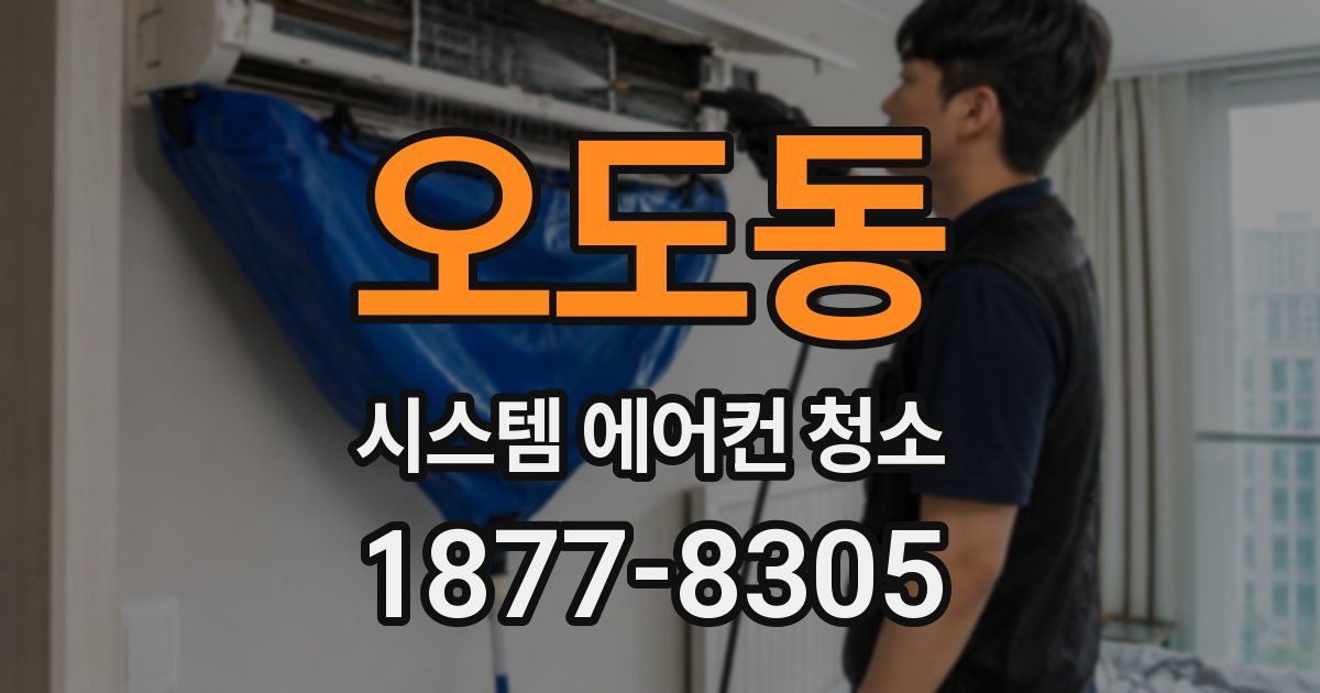 오도동 시스템 에어컨 청소