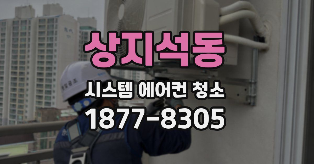상지석동 시스템 에어컨 청소