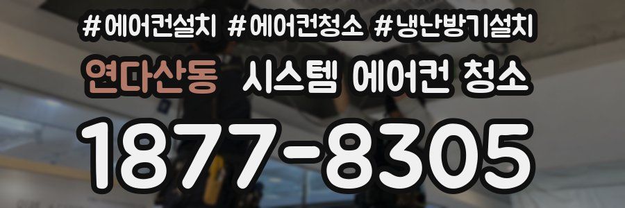 연다산동 시스템 에어컨 청소