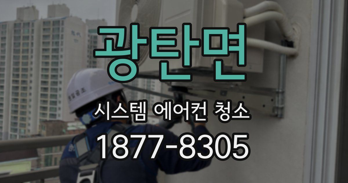 광탄면 시스템 에어컨 청소