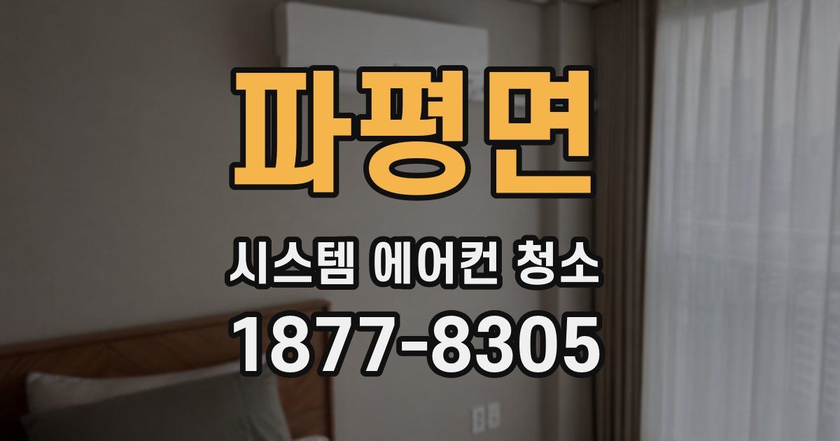 파평면 시스템 에어컨 청소