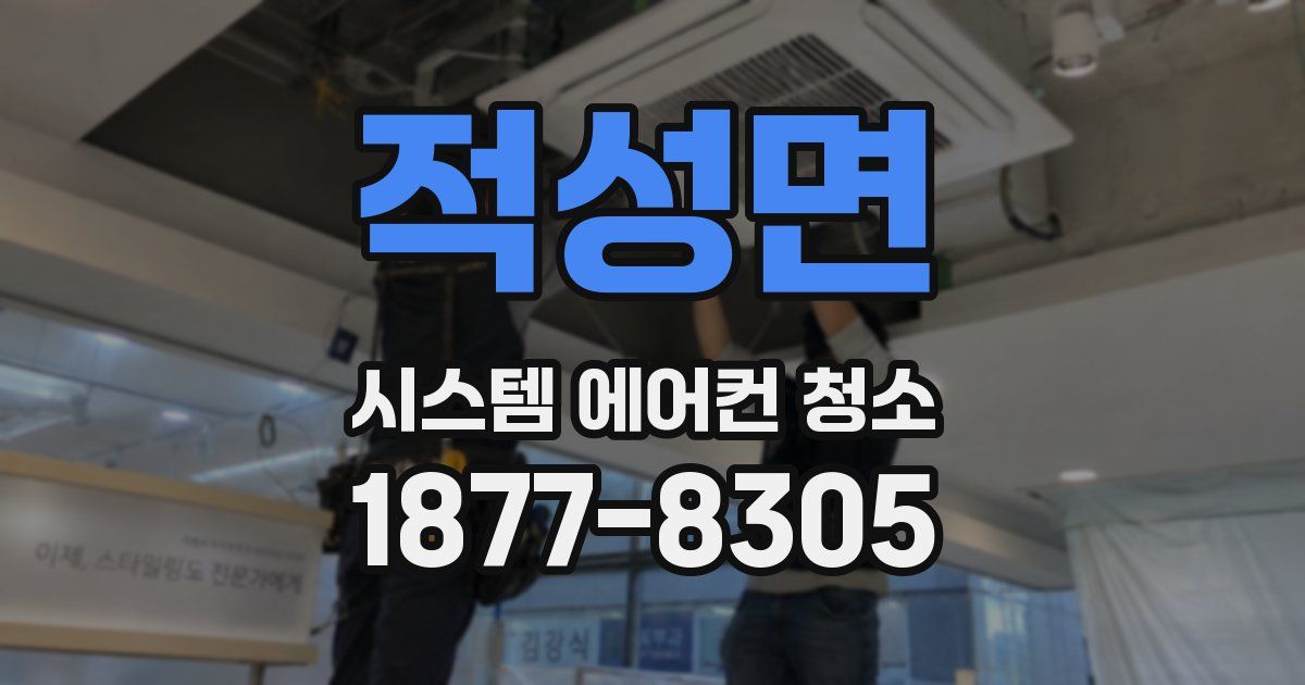 적성면 시스템 에어컨 청소
