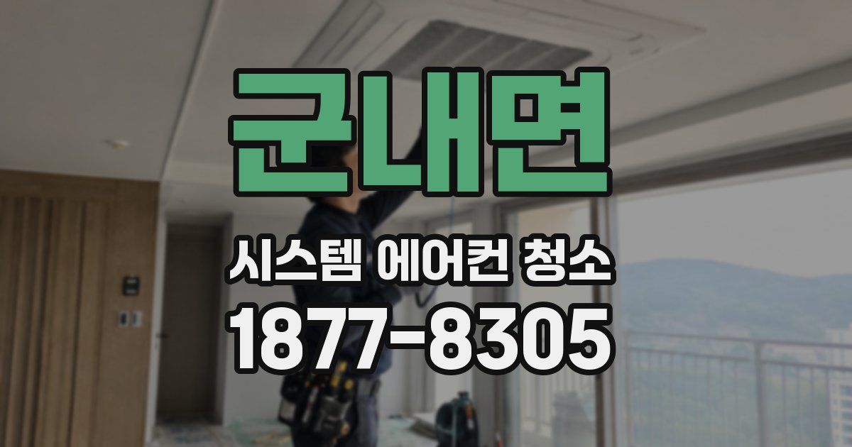 군내면 시스템 에어컨 청소