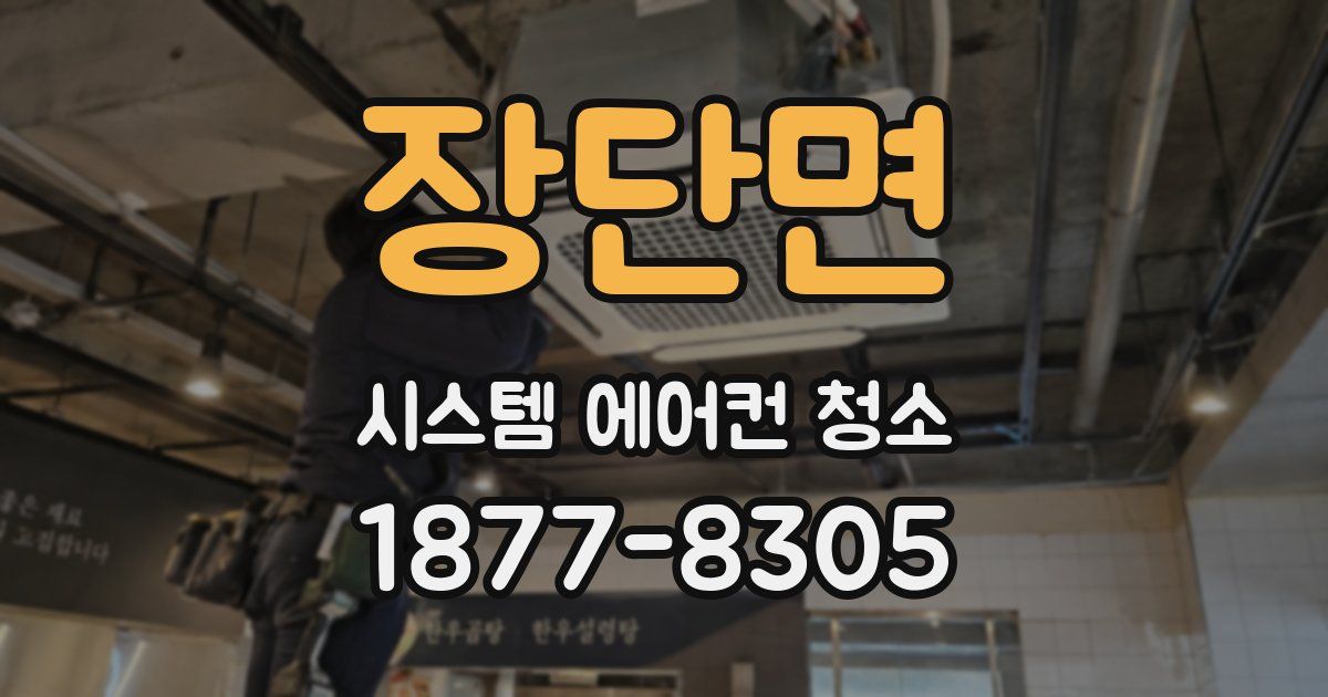 장단면 시스템 에어컨 청소