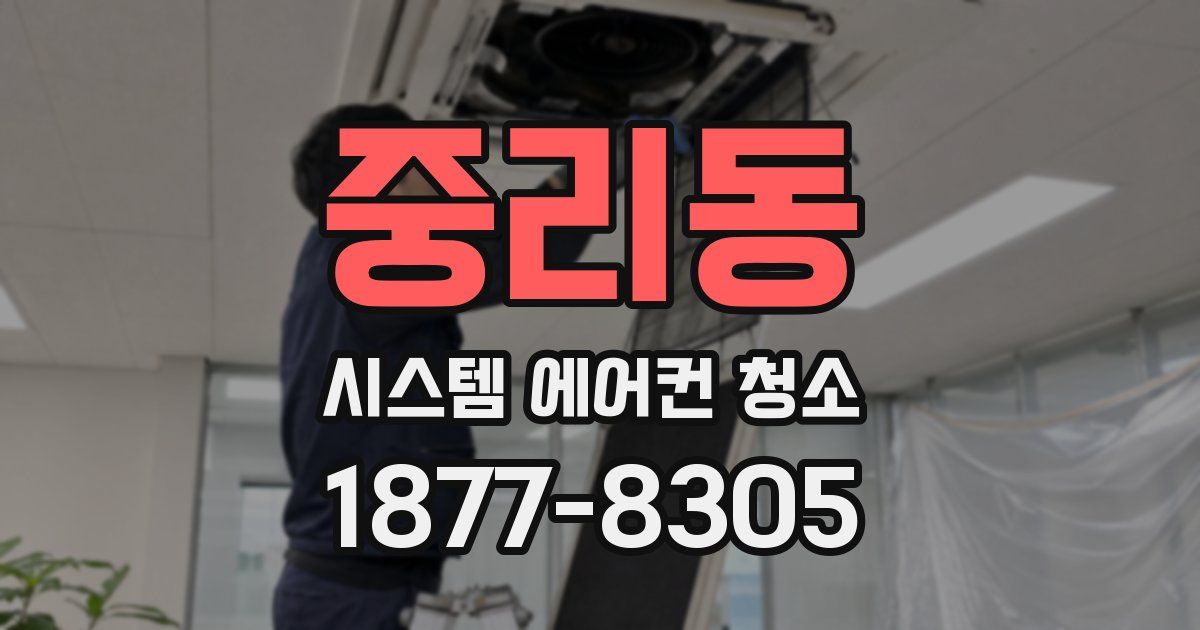 중리동 시스템 에어컨 청소