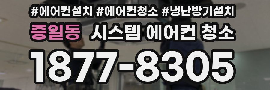 증일동 시스템 에어컨 청소