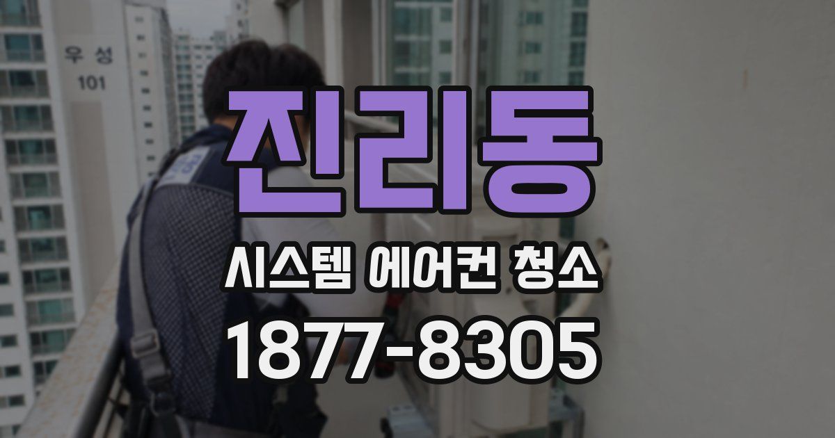 진리동 시스템 에어컨 청소