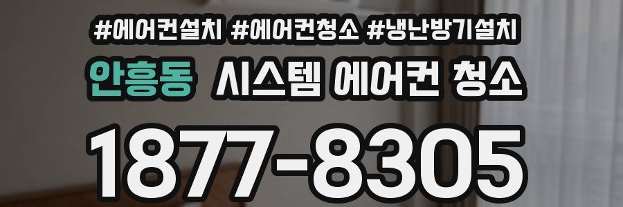 안흥동 시스템 에어컨 청소