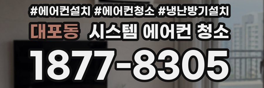 대포동 시스템 에어컨 청소