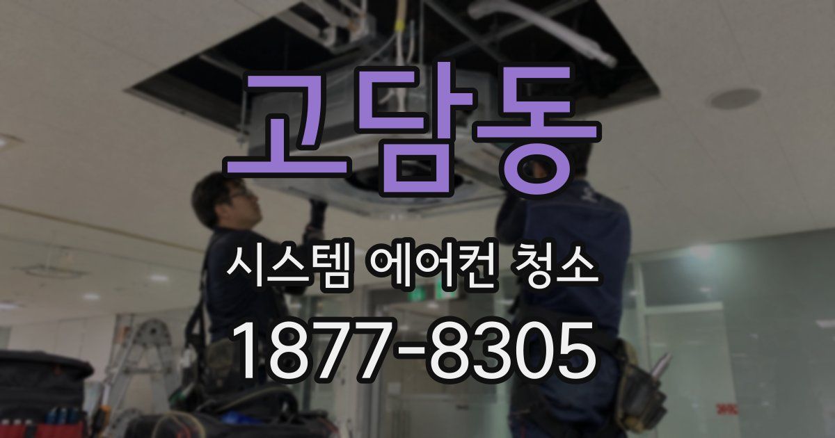 고담동 시스템 에어컨 청소