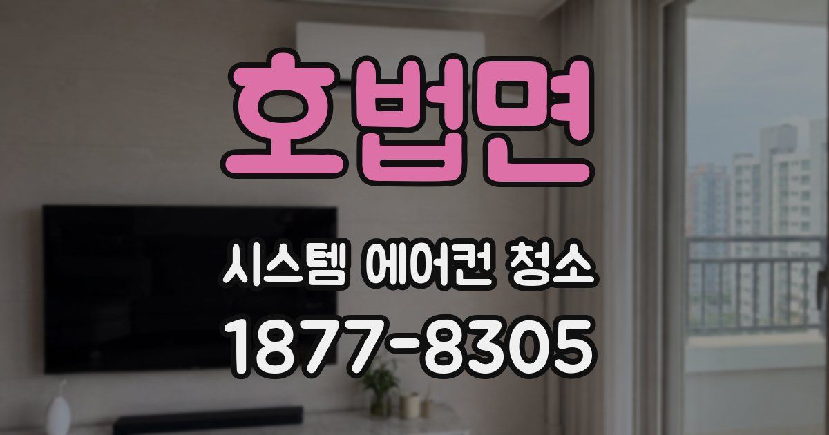 호법면 시스템 에어컨 청소