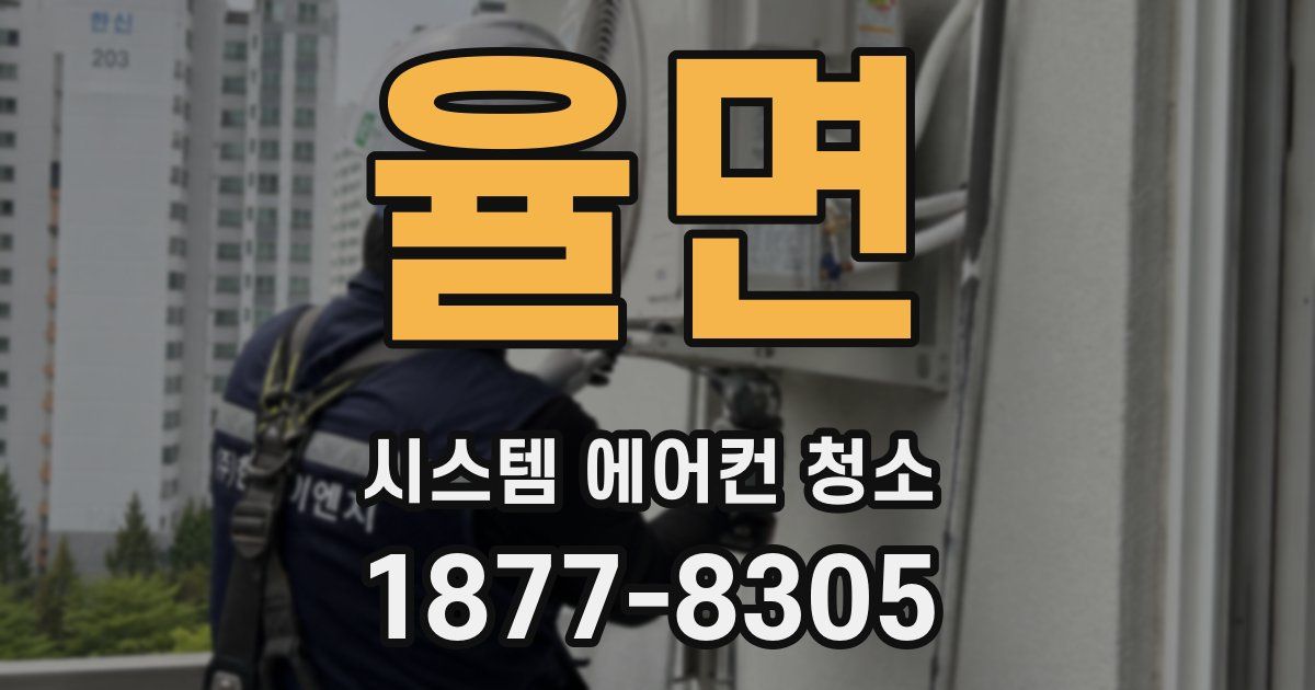 율면 시스템 에어컨 청소
