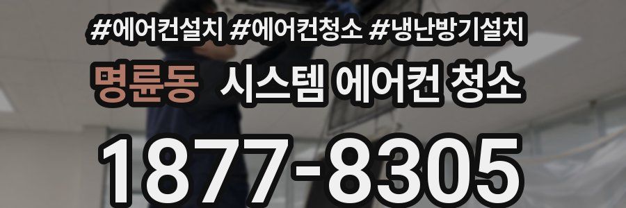 명륜동 시스템 에어컨 청소