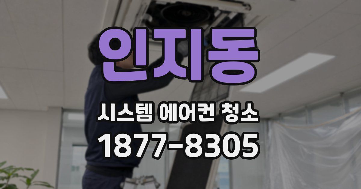 인지동 시스템 에어컨 청소