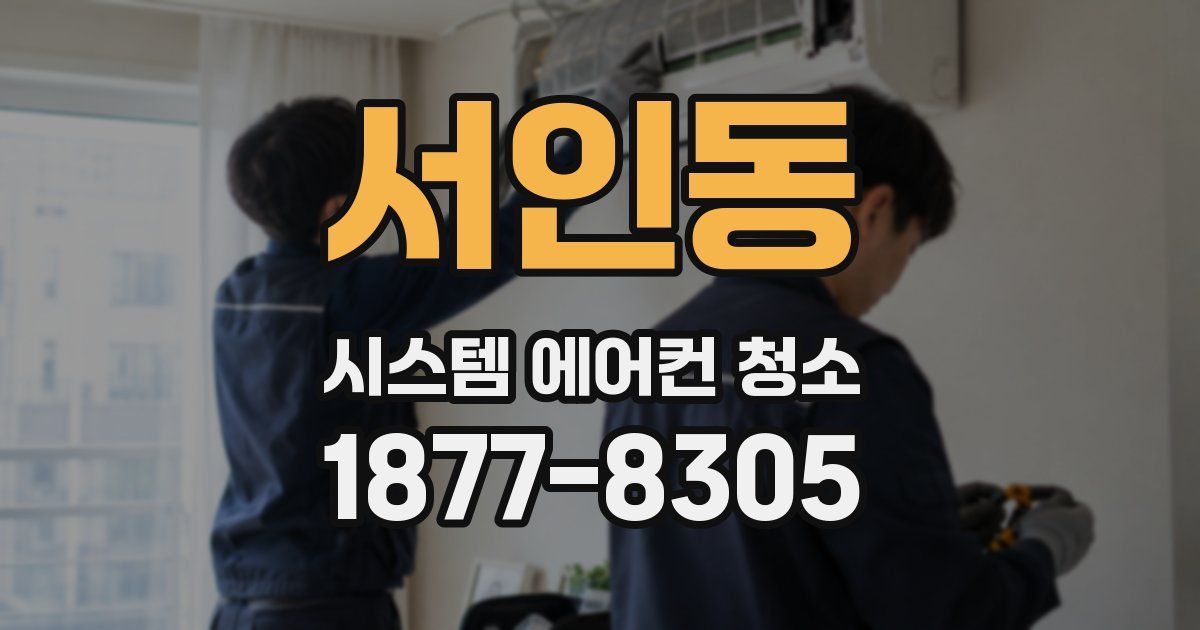 서인동 시스템 에어컨 청소