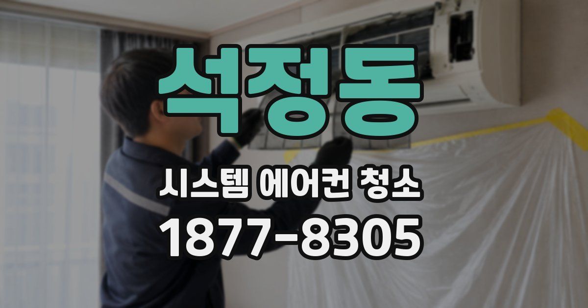 석정동 시스템 에어컨 청소