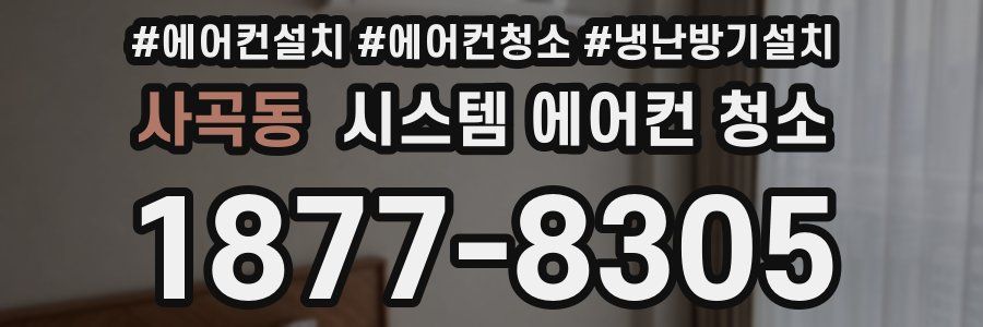 사곡동 시스템 에어컨 청소