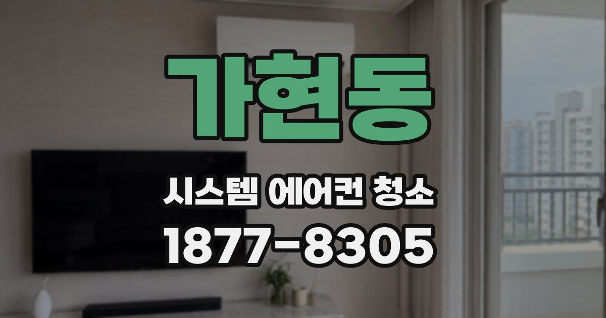 가현동 시스템 에어컨 청소