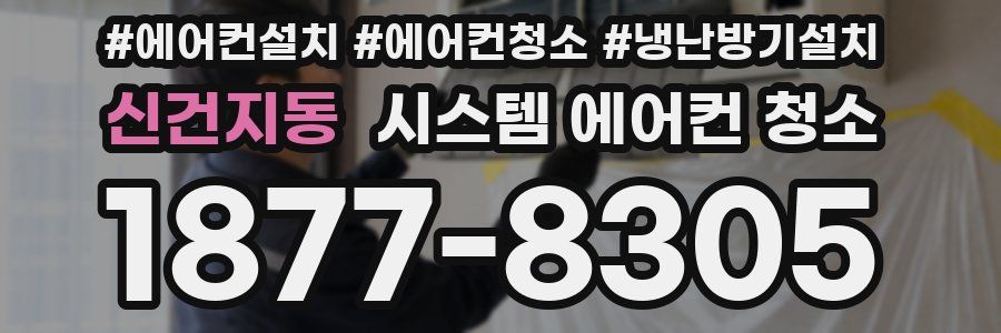 신건지동 시스템 에어컨 청소
