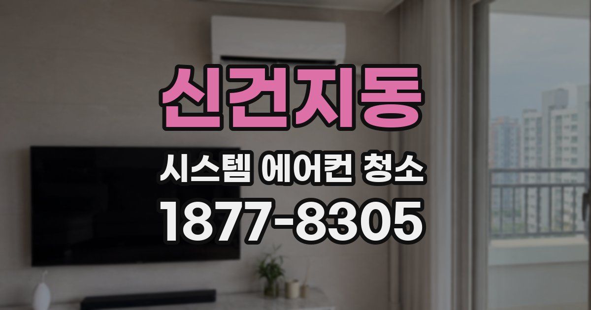 신건지동 시스템 에어컨 청소
