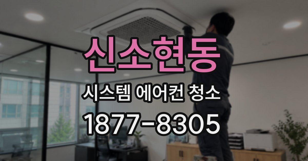 신소현동 시스템 에어컨 청소