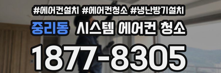 중리동 시스템 에어컨 청소